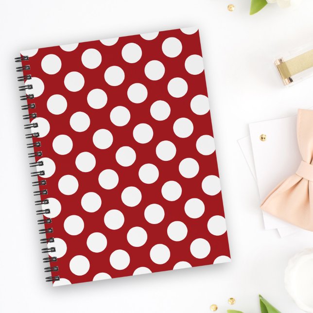 Red Polka Dots, Polka Dot Pattern, Dots, Dotted Planner (Creator Uploaded)