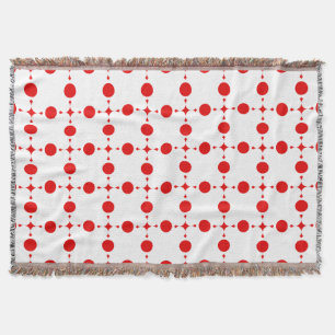 Red Polka Dots, Polka Dot Pattern, Dots, Dotted Throw Blanket