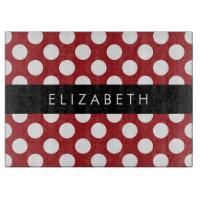 Red Polka Dots, Polka Dot Pattern, Your Name