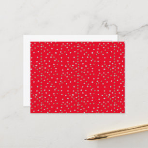 Red Polka Dots Postcard