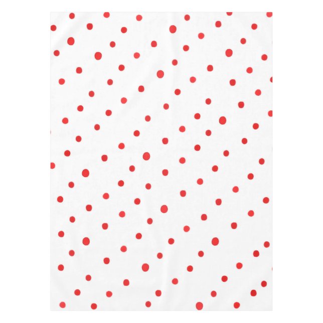 Red Polka Dots Table cloth (Front)