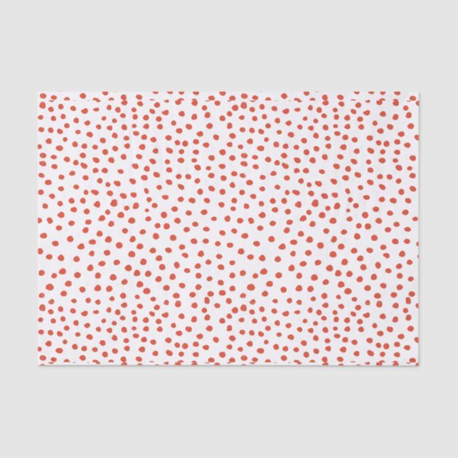 Red Polka Dots Tissue Paper (Front)