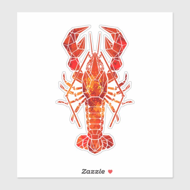 Red polygonal lobster (Sheet)