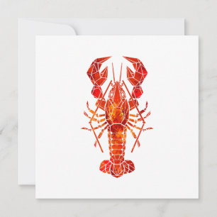 Red polygonal lobster announcement