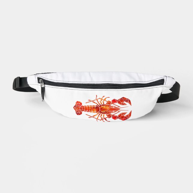 Red polygonal lobster bum bags (Front)