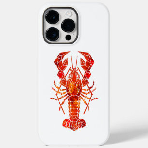 Red polygonal lobster Case-Mate iPhone 14 pro max case