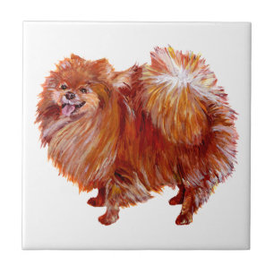 Red Pomeranian Tile