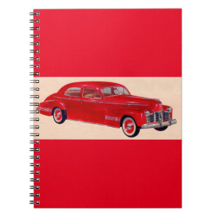 red Pontiac Torpedo Spiral Notebook