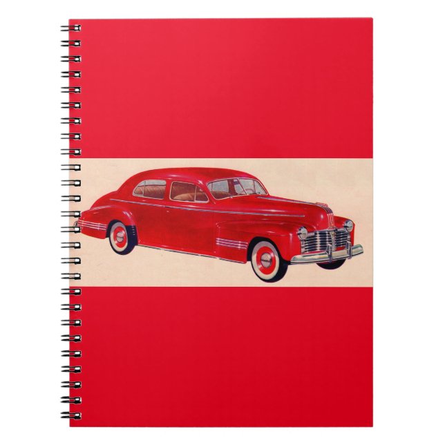 red Pontiac Torpedo Spiral Notebook (Front)