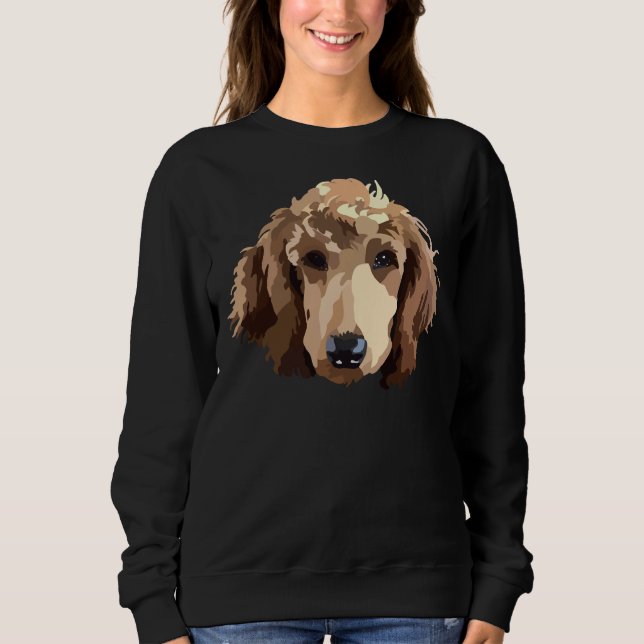 Red Poodle     Sweatshirt (Front)