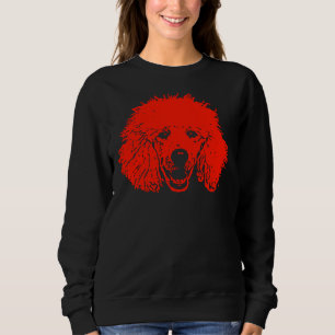 Red Poodle  T- Sweatshirt