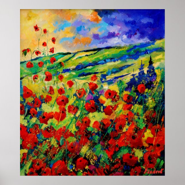 Red poppies 78 poster (Front)