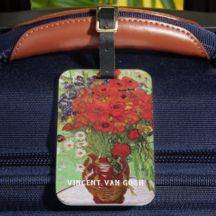 Red Poppies and Daisies by Vincent van Gogh Luggage Tag