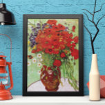 Red Poppies and Daisies by Vincent van Gogh Poster<br><div class="desc">Still Life: Red Poppies and Daisies by Vincent van Gogh is a vintage fine art post impressionism still life floral painting. A beautiful bouquet of red poppy flowers and white daisy flowers fresh from the garden in a decorative vase. About the artist: Vincent Willem van Gogh (1853 -1890) was one...</div>