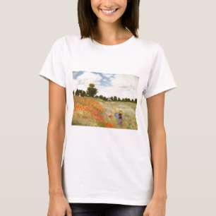 Red Poppies Blooming - Claude Monet T-Shirt