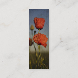 Red Poppies, business card