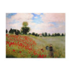 Red Poppies by Monet - Poppy Field Parasol Woman