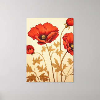 Red Poppies Canvas Print
