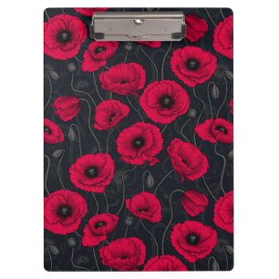 Red Poppies Clipboard