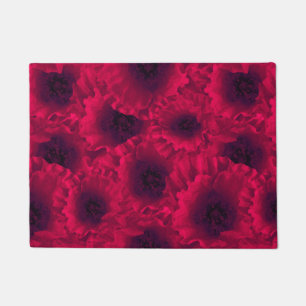 Red poppies doormat