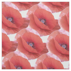 red poppies. fabric