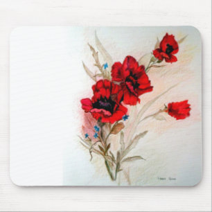 Red Poppies Mouse Pad