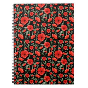 Red Poppies Notebook