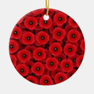 Red Poppies Ornament