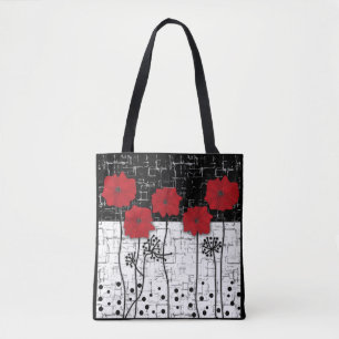 Red poppies ,poppies , red flowers tote bag