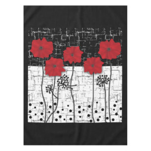 Red poppies tablecloth