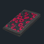 Red Poppies Trifold Wallet<br><div class="desc">Poppy flowers,  hand-painted in Photoshop,  seamless pattern.</div>