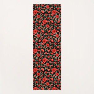 Red Poppies Yoga Mat