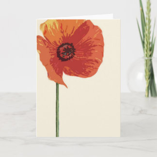 Red Poppy 2 Card