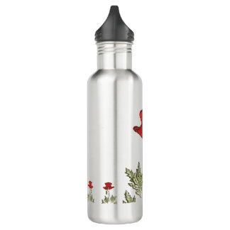Red Poppy 710 Ml Water Bottle
