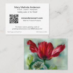 Red Poppy Art 2022 Business Card