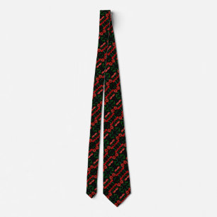 Red Poppy Black Tie