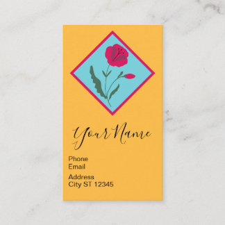 Red Poppy Business Card