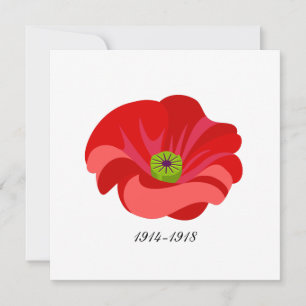 Red poppy commemorative
