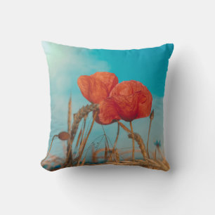 Red Poppy Cushion