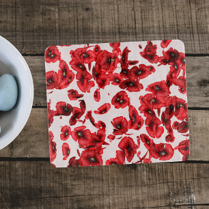 Red Poppy Cutting Board