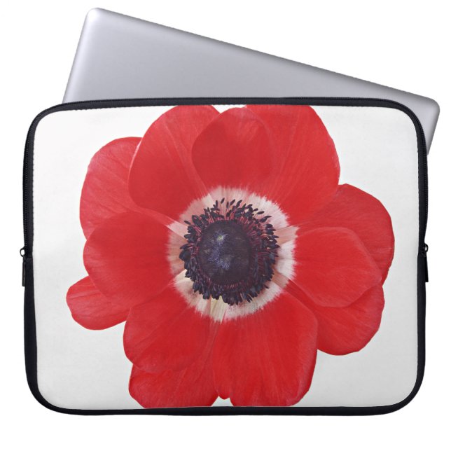 Red Poppy Electronics Bag (Front)