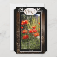 Red Poppy Feilds Monogram