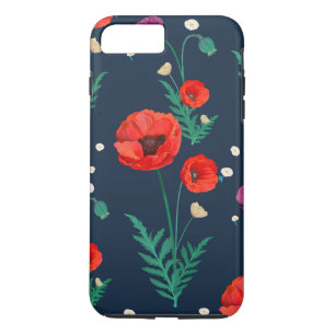 Red Poppy Floral Design Case-Mate iPhone Case
