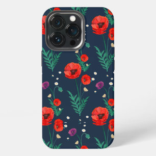 Red Poppy Floral Design Case-Mate iPhone Case