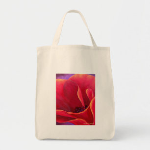 Red Poppy Flower Painting - Multi Tote Bag