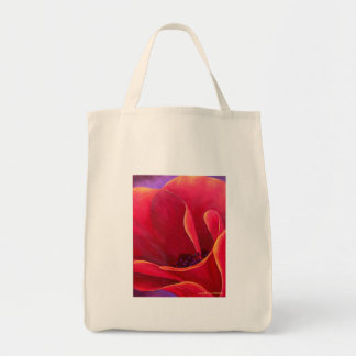 Red Poppy Flower Painting - Multi Tote Bag