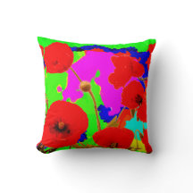 Red Poppy Flowers Colourful Floral Modern Art 2020