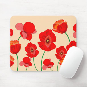 Red Poppy Flowers   Mouse Pad