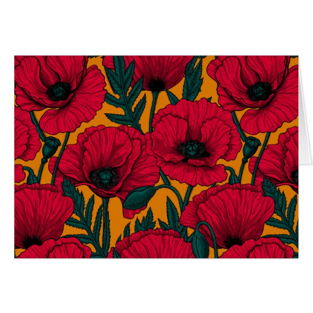 Red poppy garden (Front Horizontal)