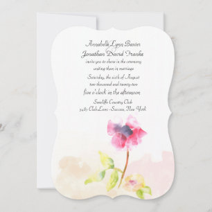 Red Poppy Invitation